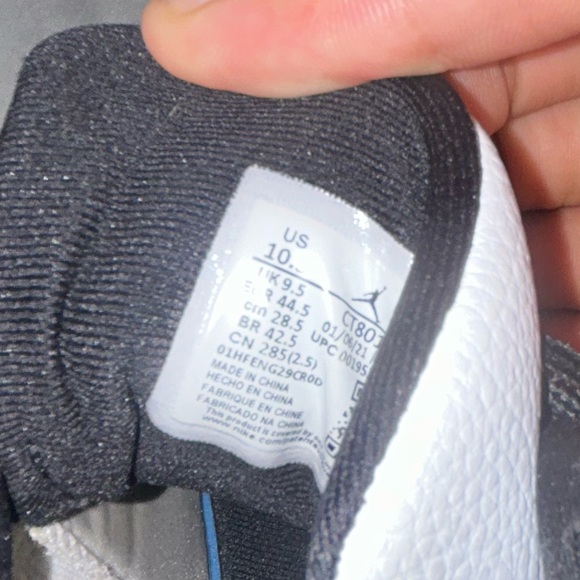 Jordan Kids Black and White Sneakers